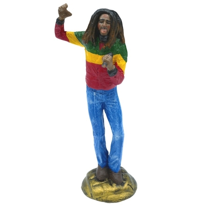 Statuetta Bob Marley Mercury in terracotta 18 cm