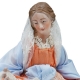 Madonna con occhi in vetro e vestiti in stoffa san leucio 20 cm