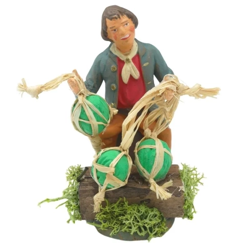 Venditore di anguria in terracotta 10 cm