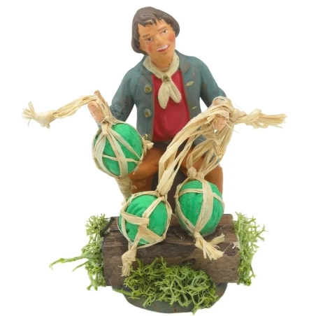 Venditore di anguria in terracotta 10 cm