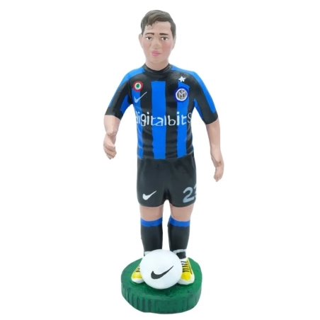 Statuetta Barella Inter in terracotta 17 cm