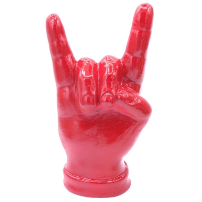 Corna mano rossa in ceramica 16 cm