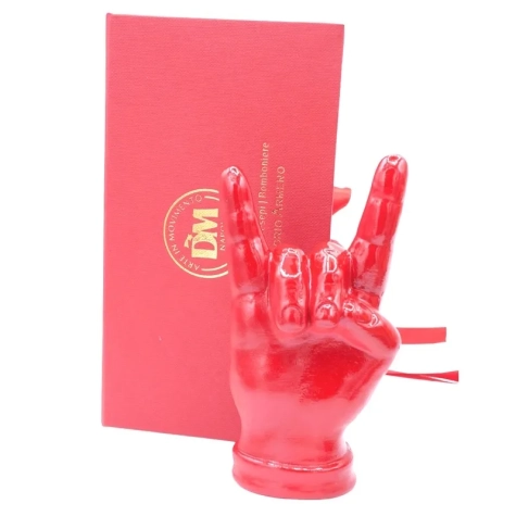 Corna mano rossa in ceramica 16 cm 2