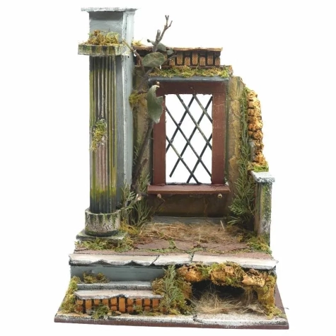Tempio presepe stile 700 per pastori da 10 cm