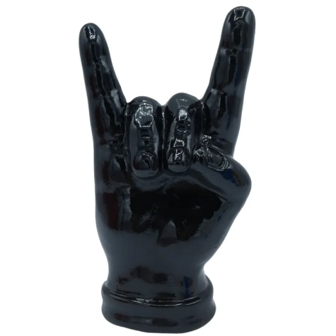 Corna mano nera in ceramica 12 cm