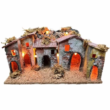 Paesaggio in sughero con luce 15-17 cm