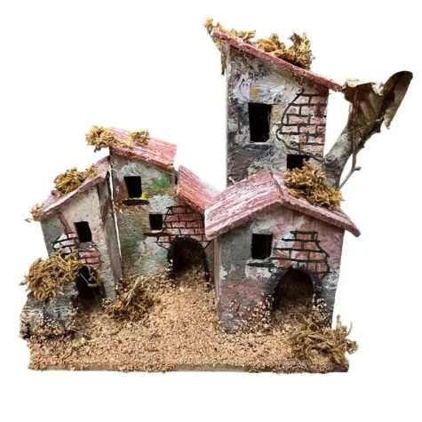 Coppia di casette in sughero 12-13 cm