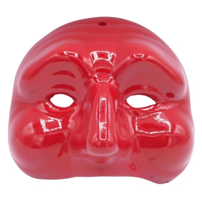 Maschera di Pulcinella nera in ceramica 12 cm