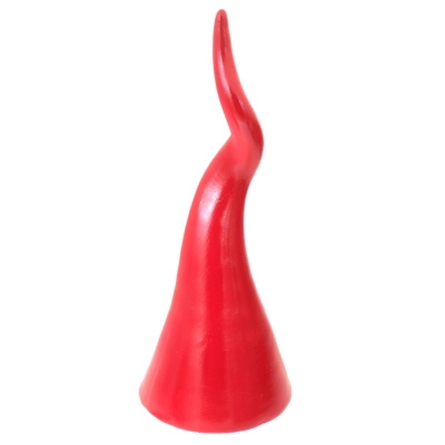 Corno in ceramica da tavolo rosso 15 o 20 cm