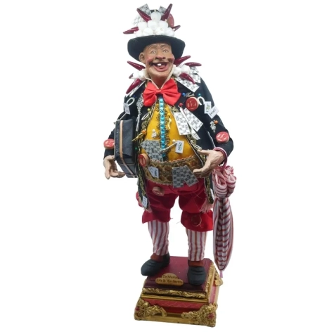 Gobbo scio scio scartellato con occhi di vetro 50 cm 2