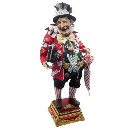 Gobbo scio scio scartellato con occhi di vetro 50 cm