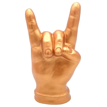 Corna mano rame in ceramica 12 cm