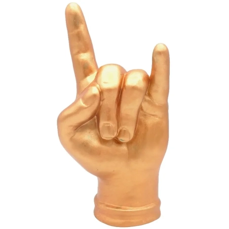Corna mano rame in ceramica 21 cm