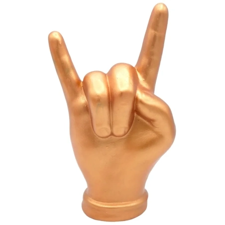 Corna mano rame in ceramica 16 cm