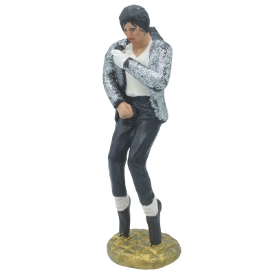 Statuetta Michael Jackson in terracotta 20 cm