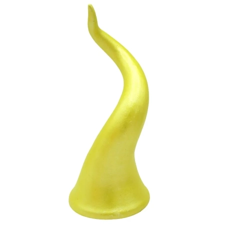 Corno in ceramica da tavolo oro giallo 15 o 20 cm