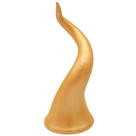 Corno in ceramica da tavolo oro antico 15 o 20 cm