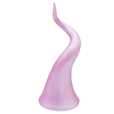 Corno in ceramica da tavolo rosa metalizzato 15 o 20 cm