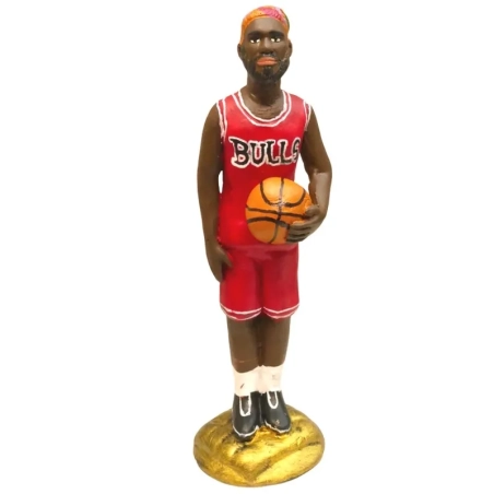 Statuetta Dennis Rodman in terracotta 17 cm