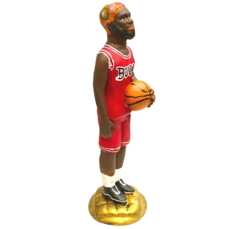 Statuetta Dennis Rodman in terracotta 17 cm