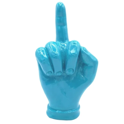Mano dito medio tuchese in ceramica 18 cm