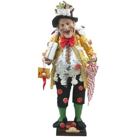 Gobbo napoletano con occhi in vetro 40 cm
