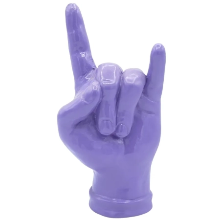 Corna viola in ceramica 21 cm