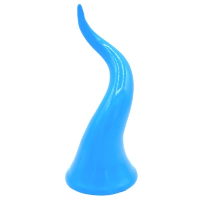 Corno in ceramica da tavolo azzurro 15 o 20 cm