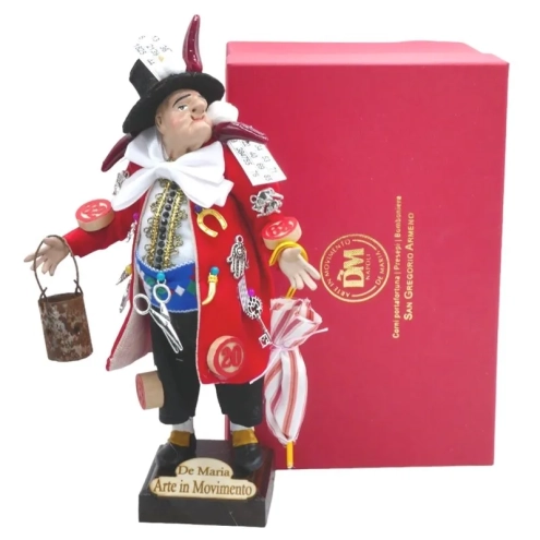 Gobbo scio scio vestito rosso 22 cm