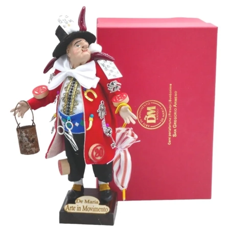 Gobbo scio scio vestito rosso 22 cm