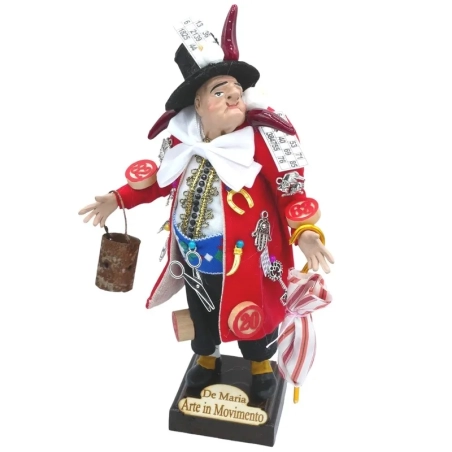 Gobbo scio scio vestito rosso 22 cm