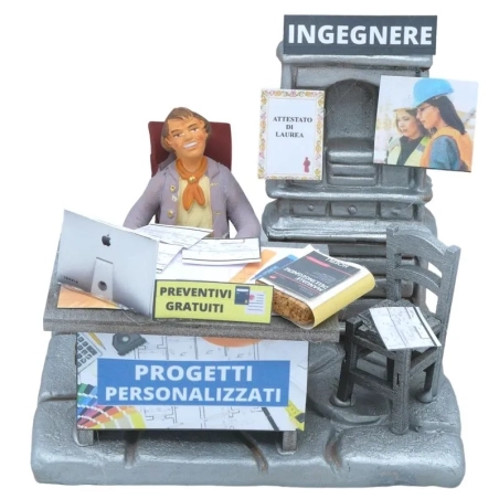 Ingegnere uomo 10 cm