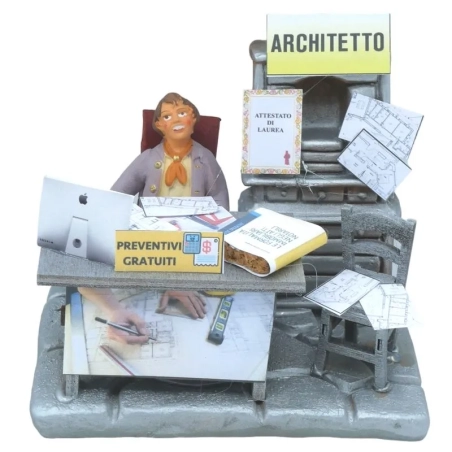 Architetto uomo 10 cm