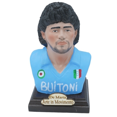 Busto di Maradona napoli in ceramica 16 cm