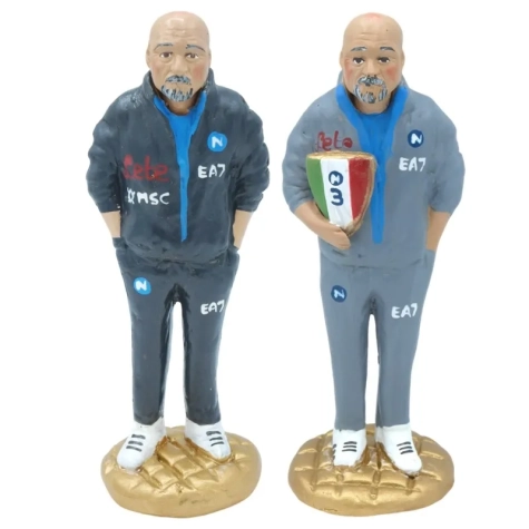 Statuetta Luciano Spalletti in terracotta 17 cm
