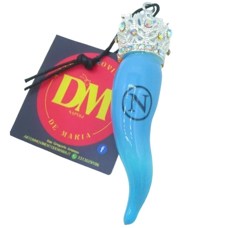 Corno luxury del napoli ceramica in scatola regalo 8 cm