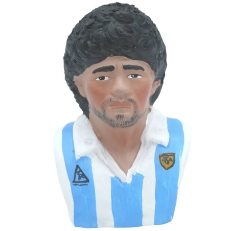 Busto di Maradona Argentina in terracotta 9 cm