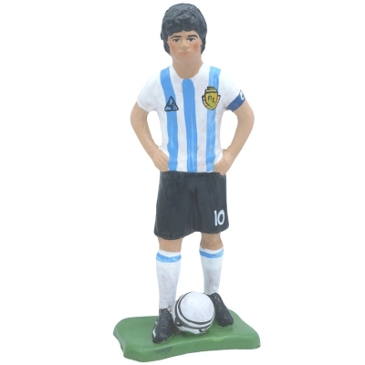Statuetta Maradona Argentina in terracotta 20 cm