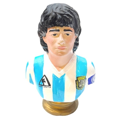 Busto di Maradona argentina in ceramica 15 cm