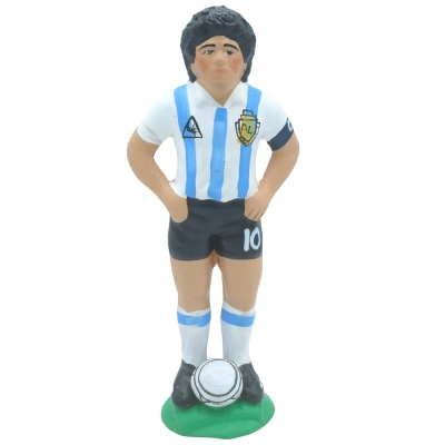 Statuetta Maradona Argentina in terracotta 18 cm