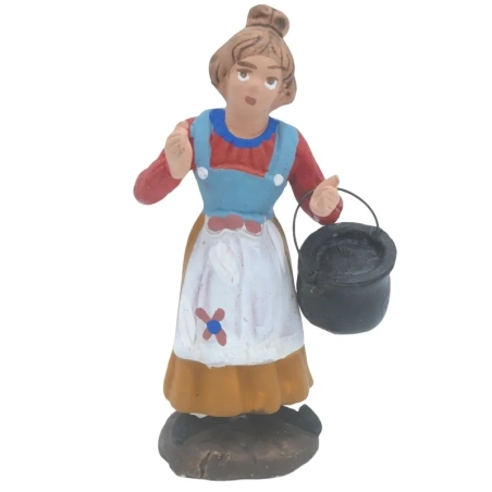 Cuoca con pentola in terracotta 7 cm