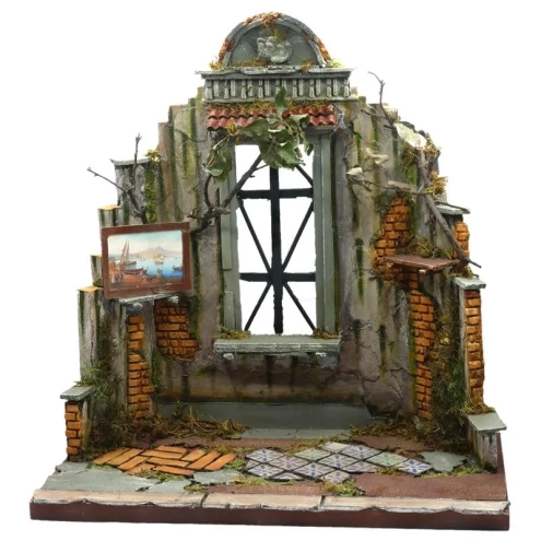 Tempio presepe stile 700 per pastori da 12 a 20 cm