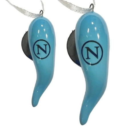 Corno del Napoli in ceramica con calamita da 6 o 9 cm
