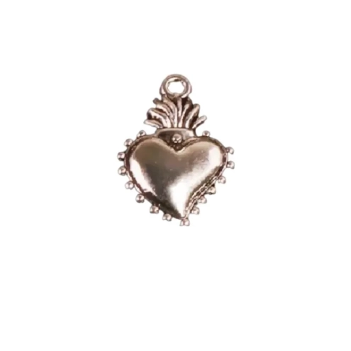 Cuore Sacro Ciondolo in metallo 1 cm in scatola regalo