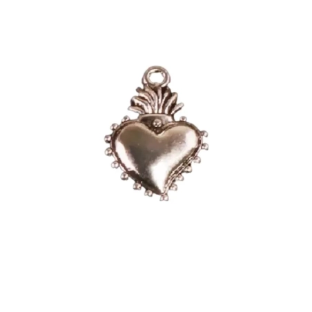 Cuore Sacro Ciondolo in metallo 1 cm in scatola regalo