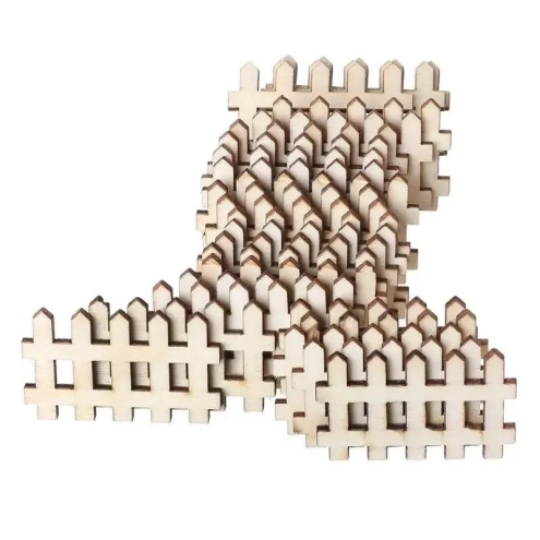 Staccionata recinzione in legno per presepe 5 cm