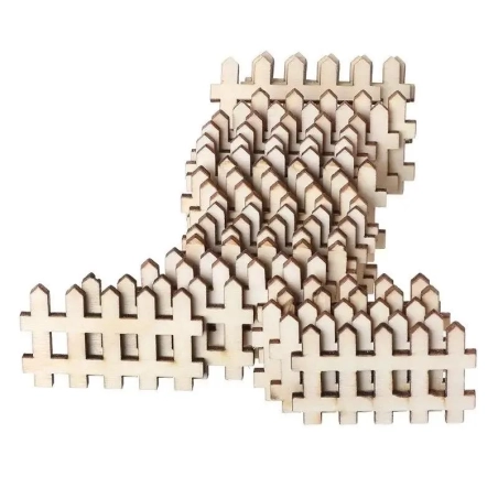 Staccionata recinzione in legno per presepe 5 cm