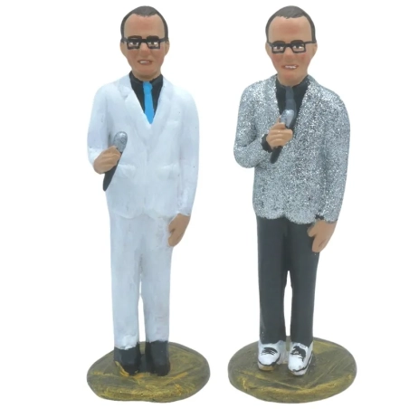 Statuetta Gigi D'Alessio in terracotta 17 cm