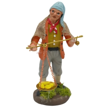 Fruttivendolo ambulante in terracotta 12 cm