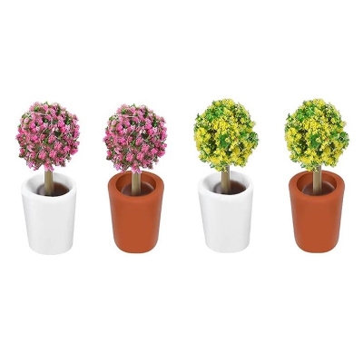 Set da 3 vasetti con fiori per pastori da 4 a 12 cm